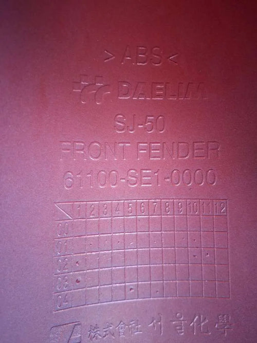 Daelim S-Five 50  Kotflügel orange